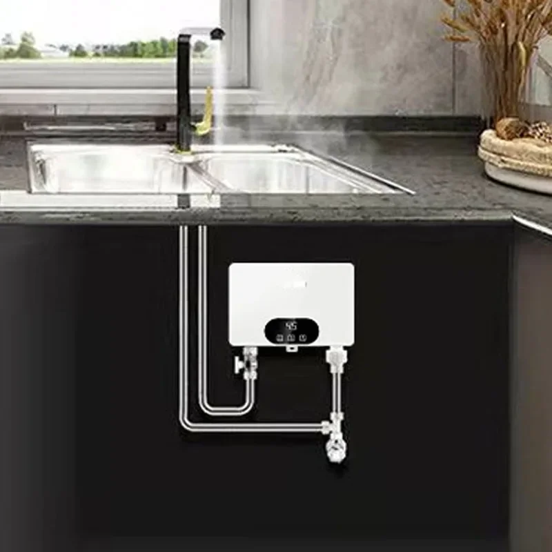 Chauffe-eau électrique en aluminium moulé sous pression, bain domestique, chaleur rapide, température constante, cuisine