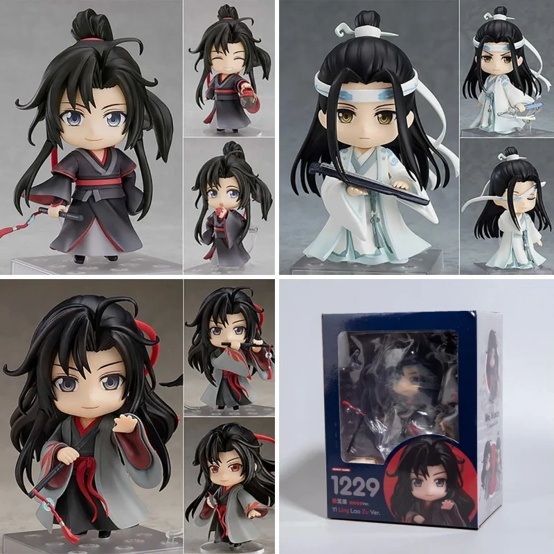 

10 см Основатель диаболизма Wei Wuxian Lan Zhan Q Edition Фигурка Модель Статуя Коллекция Настольное украшение Орнамент Игрушки Подарок
