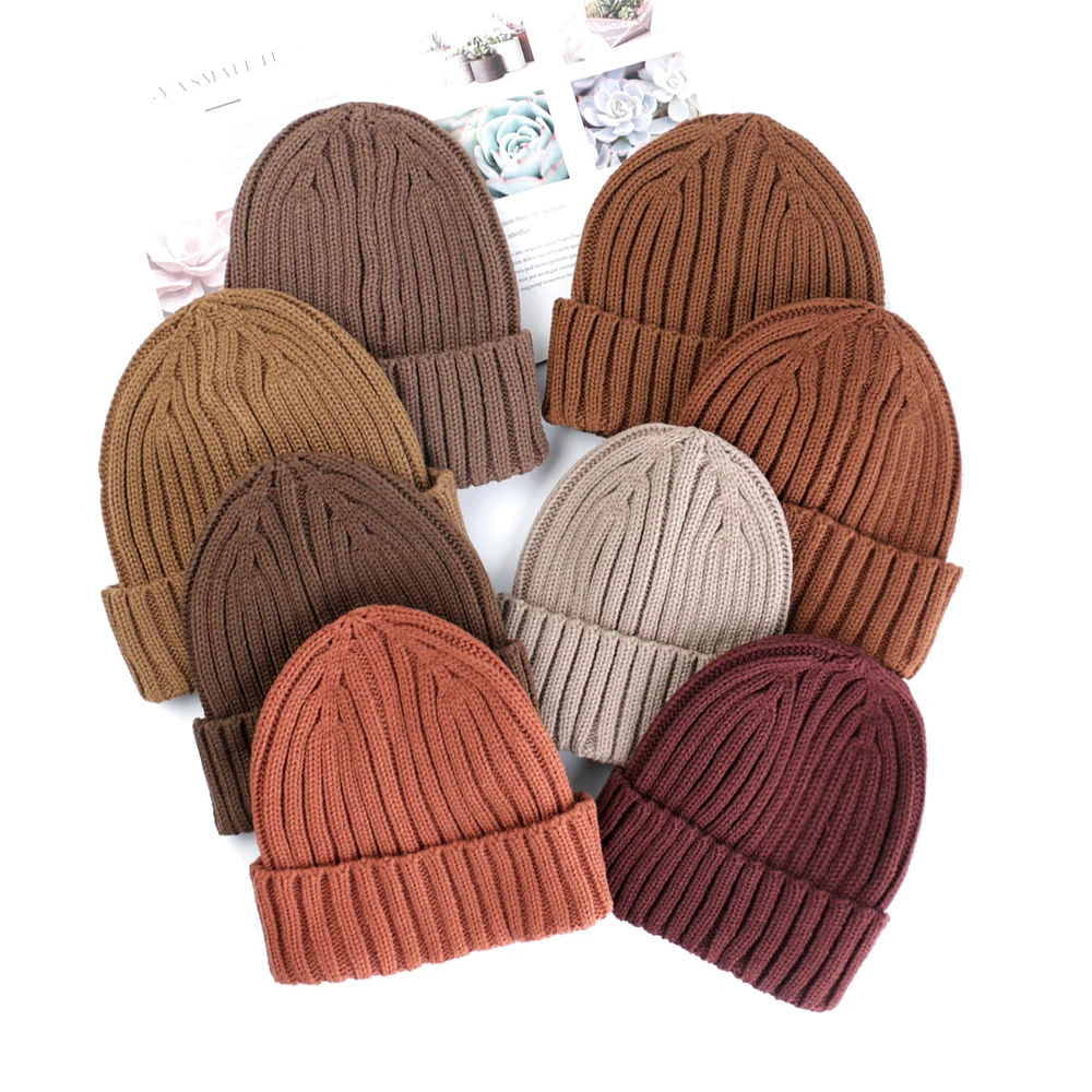 Tailor Smith Fashion Custom Plain Men Hat Winter Warm Knitted Beanie 100% Acrylic Wholesale Hats For Men