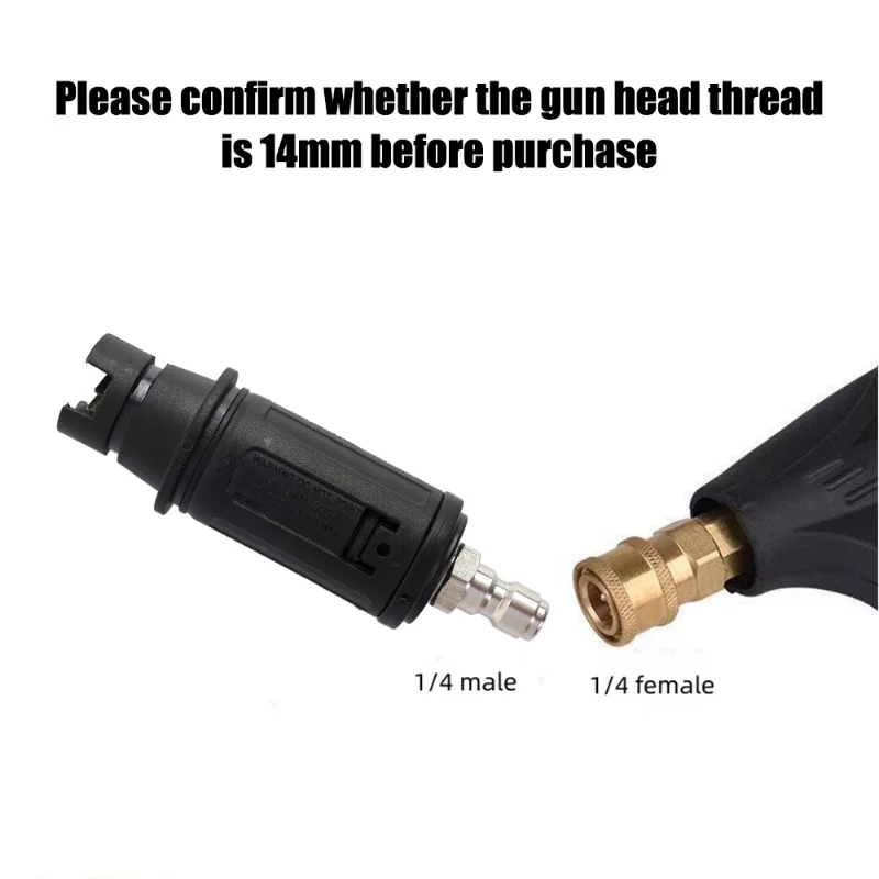 3000 PSI High Pressure Water Gun Head Car Washing Machine Nozzle Rotating Blaster Turbo Jet Nozzle Connector Washer Accessories