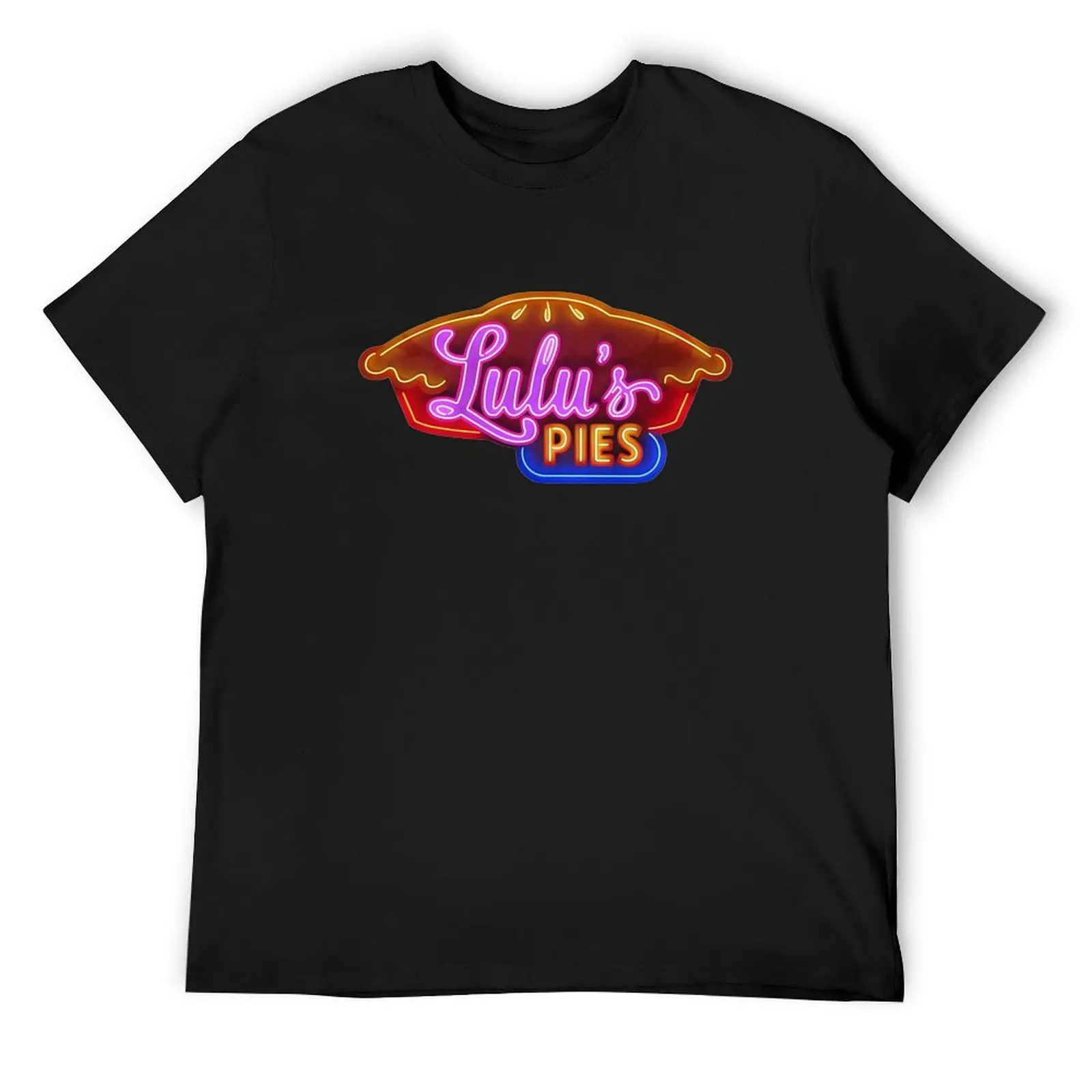 Lulu's Pies Neon Sign - Waitress the Musical - Broadway, West End T-Shirt plus sizes baggy shirts Men's t shirts