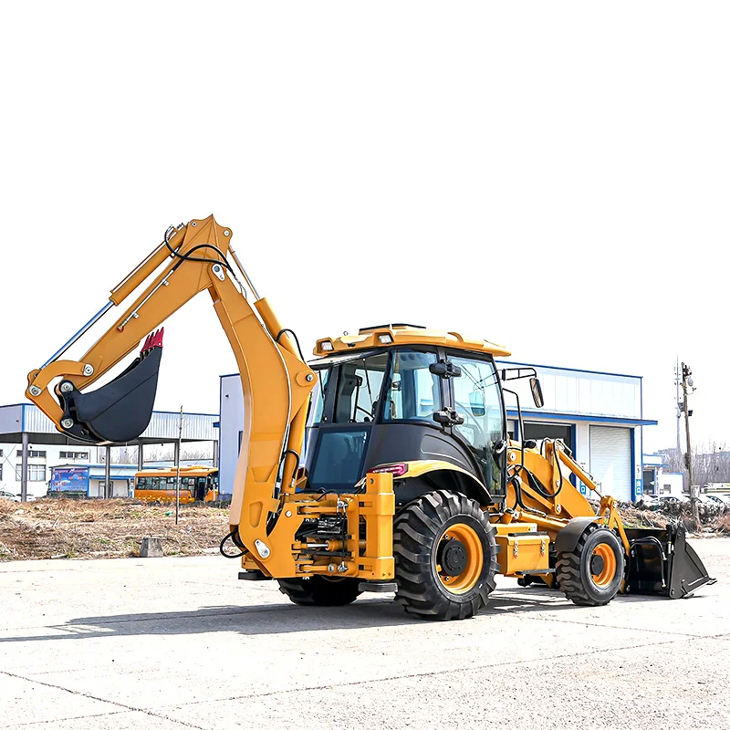 Customized Hydraulic Cheap Diesel Multifunctional Backhoe Loader For Sale
