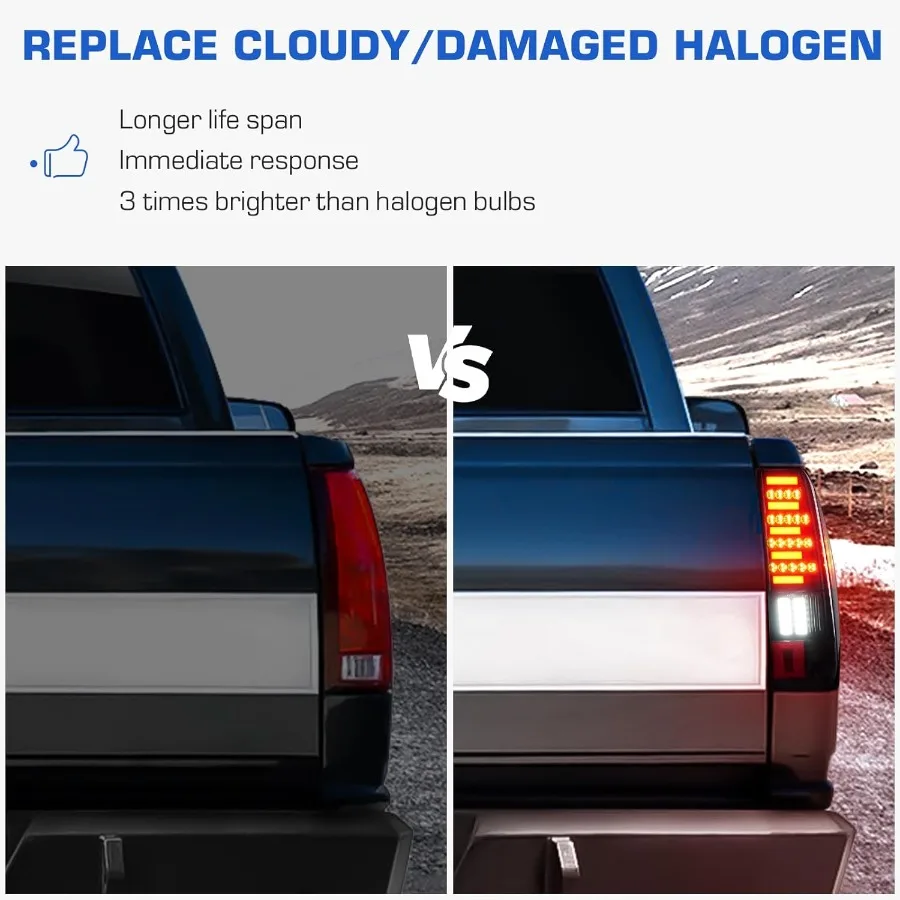 ضوء خلفي + مصباح شحن الفرامل الثالث لسيارة شيفروليه سيلفرادو 1500 2500 20032006 وسيلفرادو 3500 20042006 متوافق مع S #6