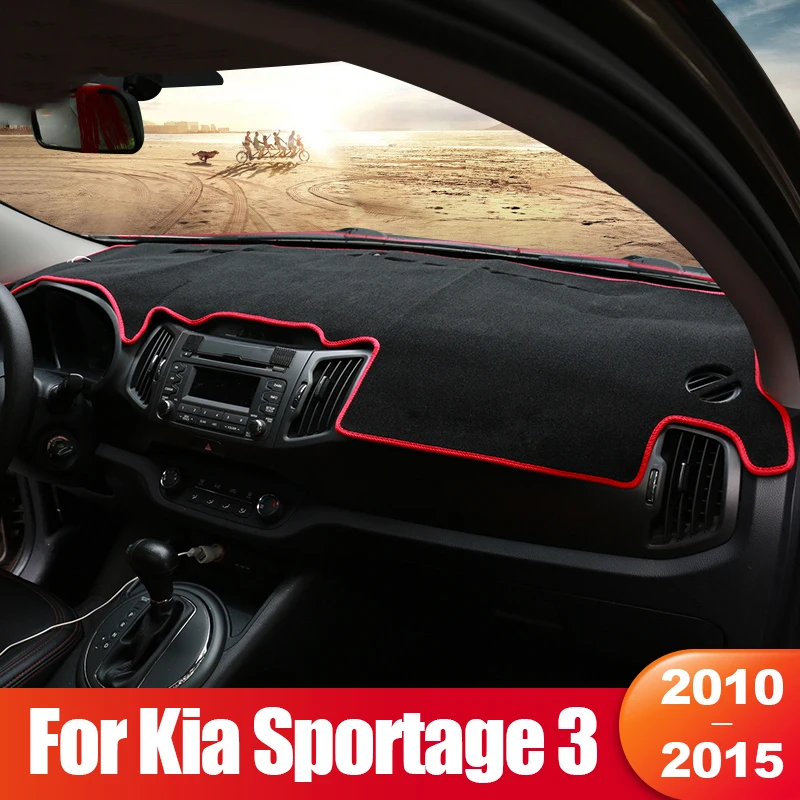 

For Kia Sportage 3 R 2010 2011 2012 2013 2014 2015 Car Dashboard Sun Shade Cover Non-slip Pad Accessories