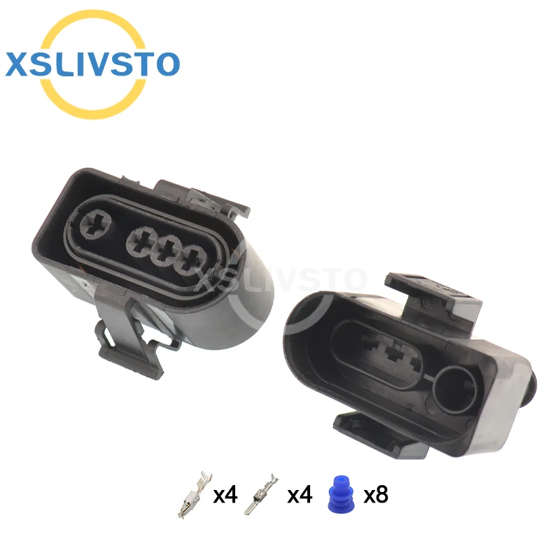 4 Pin male or female automotive waterproof connector O2 Oxygen sensor Wire harness plug 3A0973304 3A0973334 For VW Beetle Jetta