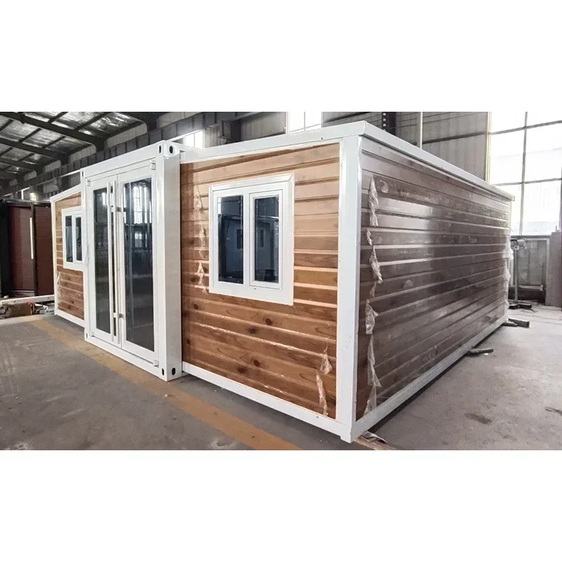 20Ft Hurricane Proof Prefabricated Folding Expandable Security Container Living House with Bathroom and Kitchen