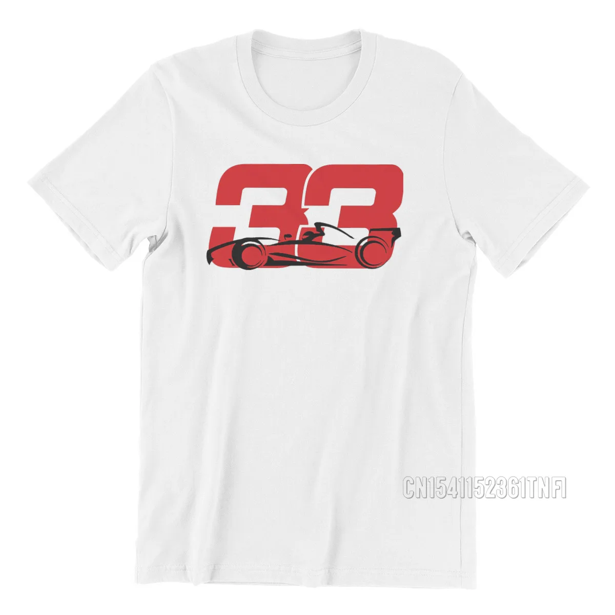 Formula 1 33 Design T Shirt Vintage Male Graphic Top Quality Tshirt Plus Size Crew Neck Streetwear