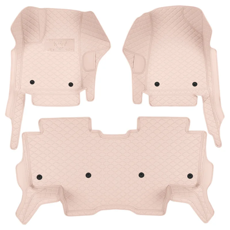 

Luxury Custom Full Set Leather 20mm Thick Needle Punched Non-Slip High Quality Auto Car Mats Full Coverage Vehicle Floor Liners