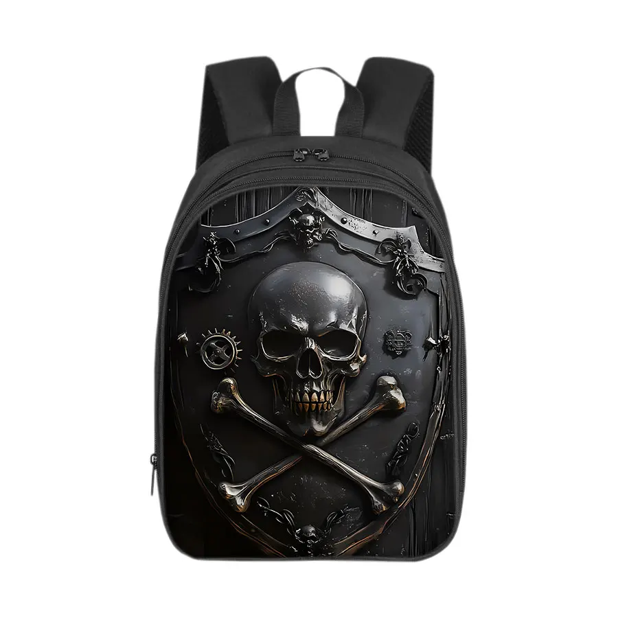 

Skull Pattern Double Layered Backpacks for Boy and Girls Best Gifts 3D Cartoon School Backpack for Children Bag