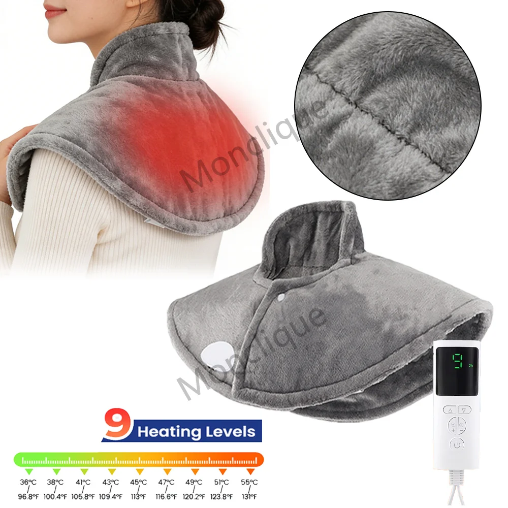 

Neck Heating Shawl Back Hot Compress Massager Wrap Keep Warm Portable Heating Pad Keep Warm Winter Relax Neck Muscles Sleep Aid