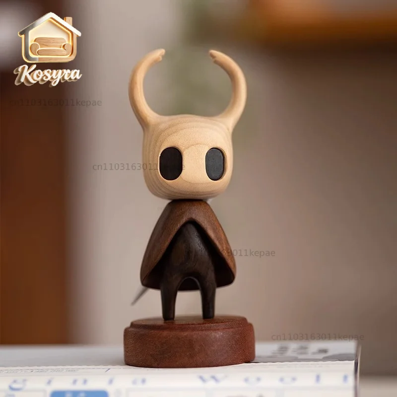 Anime Wooden Action Figure Hollow Knight Figurine Collectible Model Christmas Doll Toys Desktop Ornament Gifts