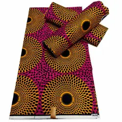 Veritable Super V Real Wax Guaranteed Wax Prints Real Dutch Hollandais Loincloth African Dress 100% Cotton Fabric 6 Yards Batik