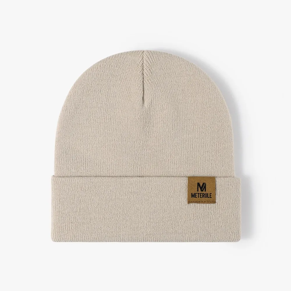 

Outdoor Autumn Winter Riding Hat Cuffed Warm Beanie Hats Knitted Cycling Cap Women Men