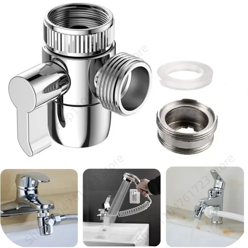 M22/M24 Switch Faucet Adapter Kitchen Universal Sink Splitter Diverter Valve Water Tap Connector for Shower Bathroom Accessory