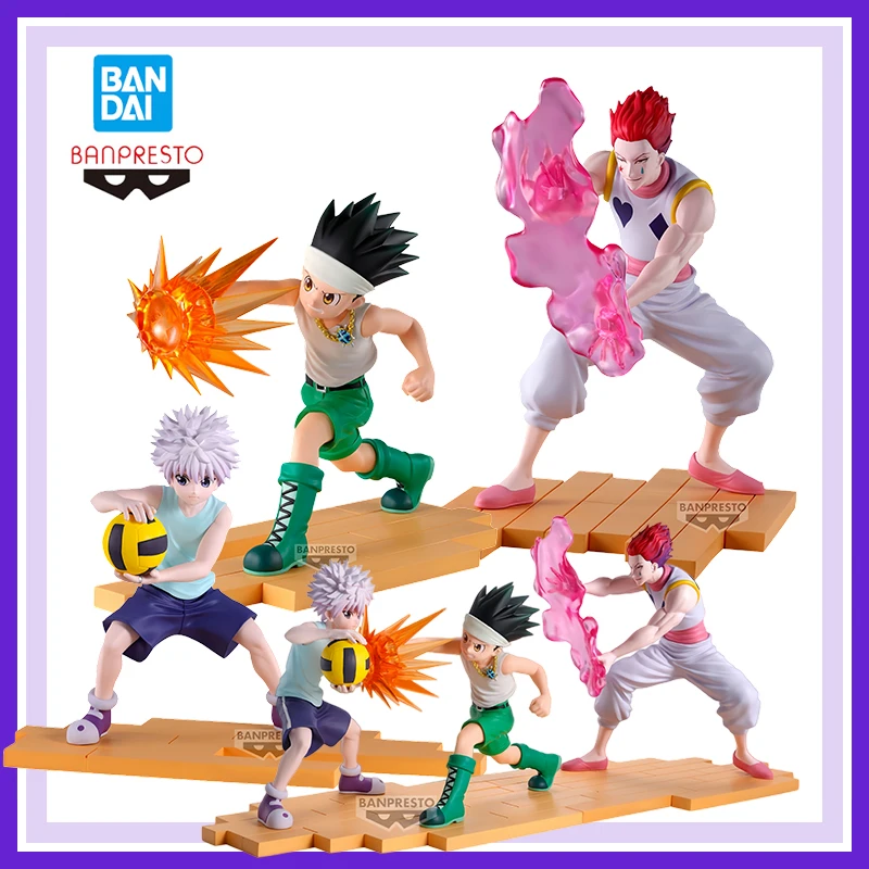 

Original Bandai Banpresto Hunter Hunter G.i Killua Zoldyck Hisoka Gon Freecss Anime Action Figures Model Boy Toys Collect