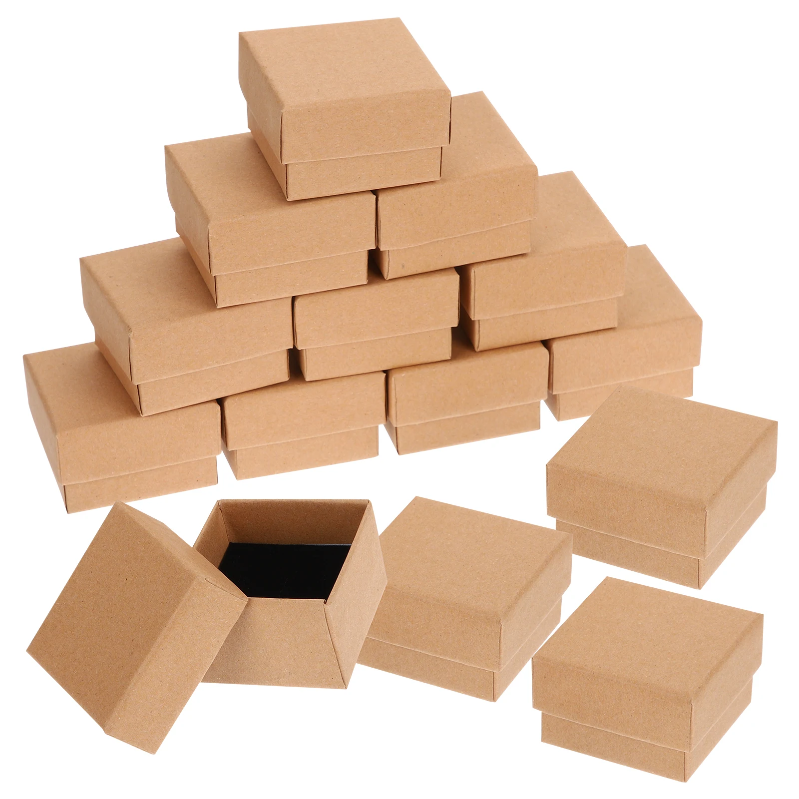 50 Pcs Jewelry Packing Box Cardboard Bulk Packaging Necklace Case Jewelry Gift Packaging Box Bracelet Gift Boxes Presents