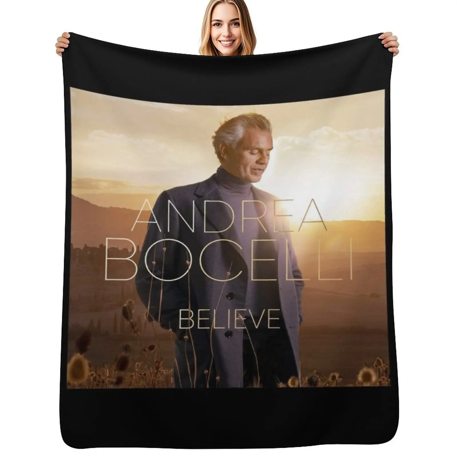 Andrea Bocelli Throw Blanket For Decorative Sofa Soft Plaid valentine gift ideas Plaid Softest Stuffeds Blankets