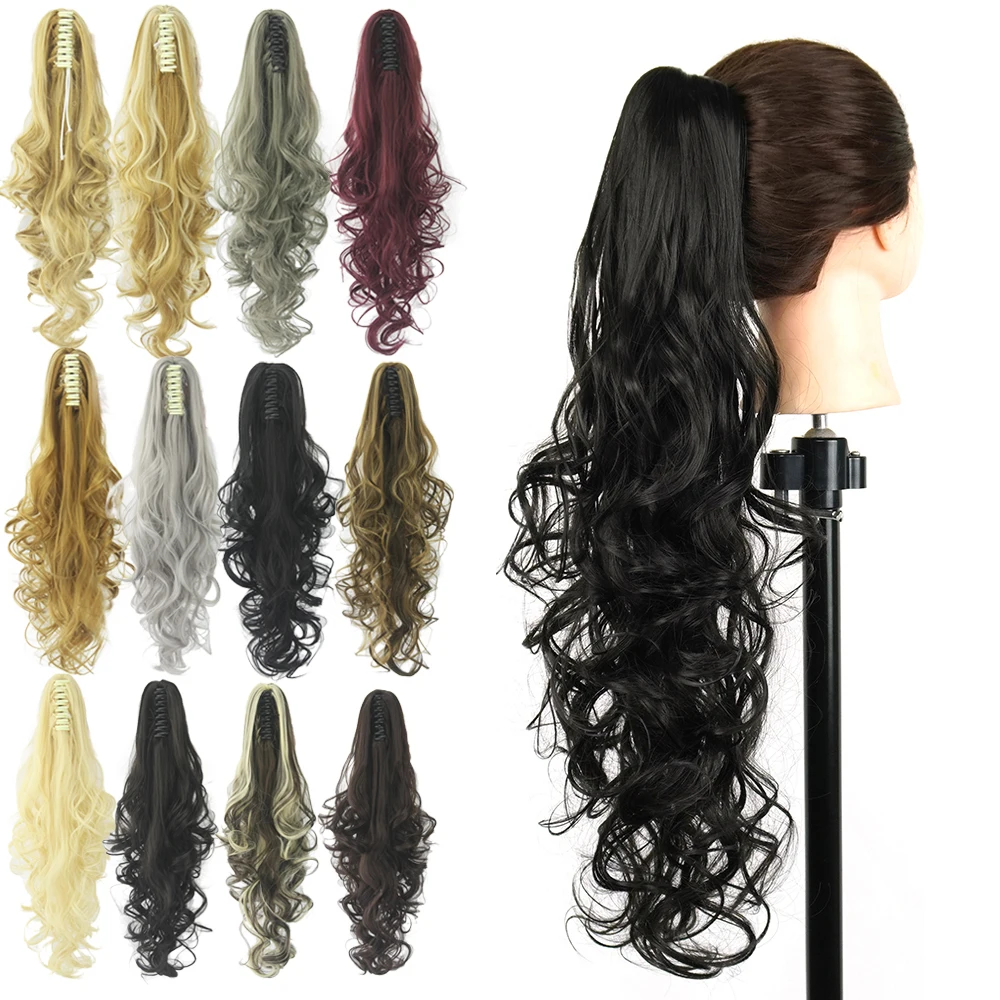 

Curly Claw Ponytail Clip in Hair Extensions Hairpiece Pony Tail Synthetic Hair Accessories