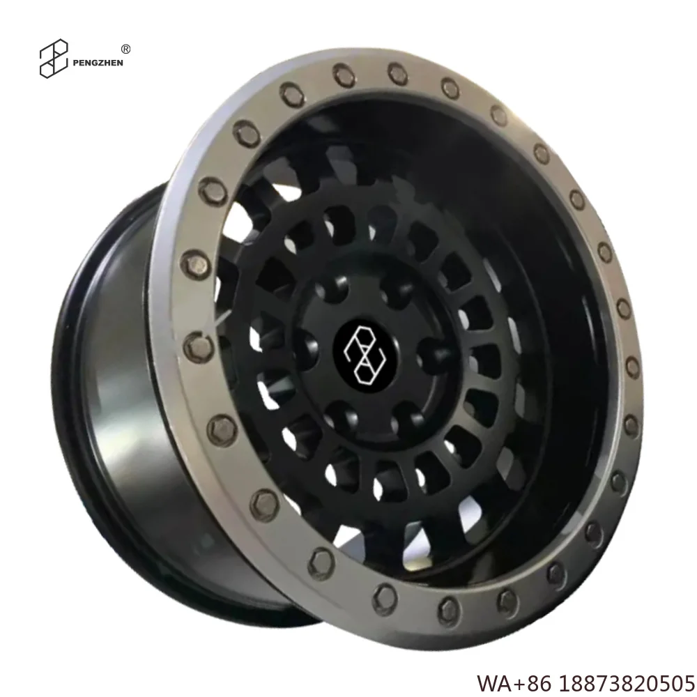 For   Black Finish Passenger Car Wheel  17 18 20 22 Inch 6x135 Beadlock Aluminum Alloy Rims for Ford F150
