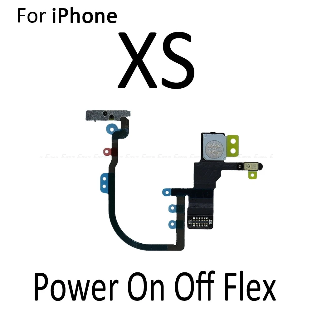 Mute Switch Power Key For iPhone 7 8 Plus X XS Max XR SE 2020 2016 Volume Button Control Flex Cable Parts