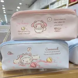 Cinnamoroll My Melody Sanrio Plush Cartoon Embrace Strawberry Organizer Pen Holder Pencil Pouch Anime Plush Toys for Girls Gift