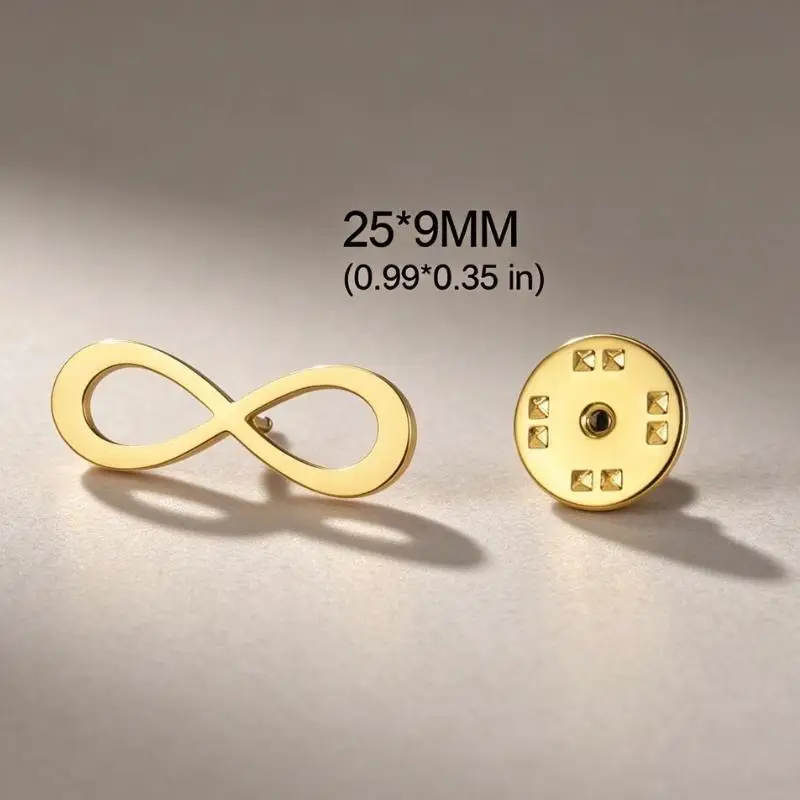 1 Stück, Edelstahl, goldfarben, minimalistisches Anstecknadel-Accessoire für Kleidung, Skyrim-Symbol, Anstecknadel, Geburtstagsgeschenk. – Detail 9