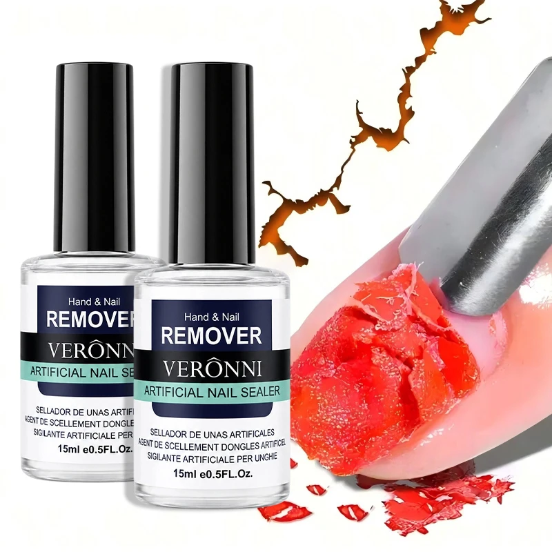 15ml/bottle Professional Non-Irritating Nail Gel Remover Polish Soak-Off 5 Minutes Quickly & Easily Removes Gel Polish 0.5fl.Oz