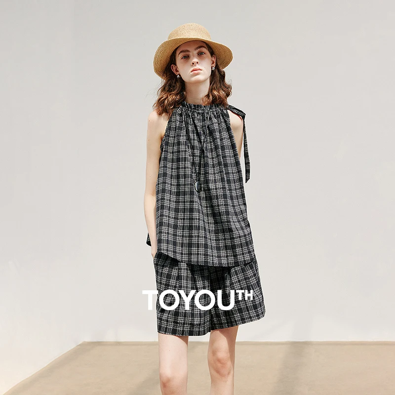 

TOYOUTH Women Blouse Shirt 2025 Summer Short Sleeve Fashion Tops 8522025