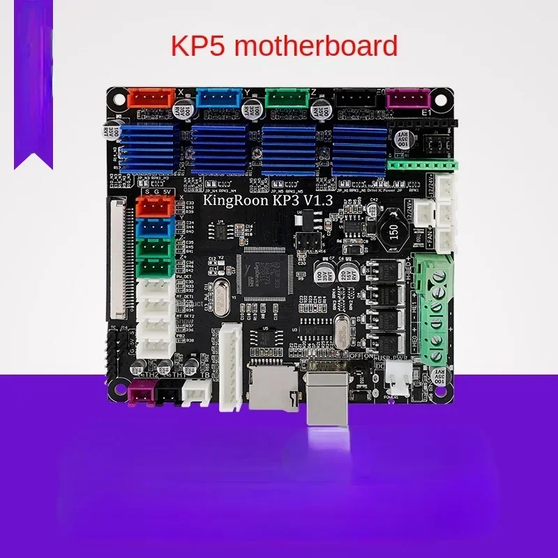 

Hot sales KP5M KP5L kp3s Pro 3D printer motherboard 2225 silent driver integrated motherboard with heat sink