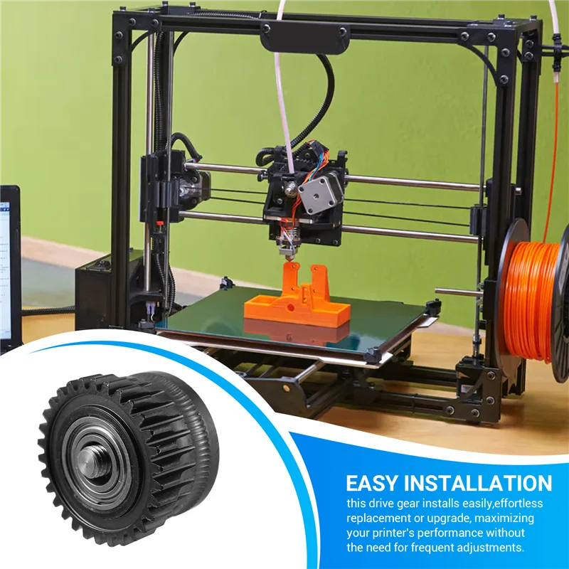 

Superior-Hardened Steel Extruder Gear For K1/K1C/Ender3 V3 Wear-Resistant Nano Coating Dual Gear