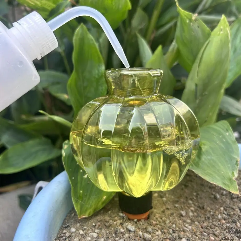 Slow Seepage Self Watering Plant Waterer Clear Reservoir Lantern Shape Automatic Drip Irrigation Plastic Body Large Opening