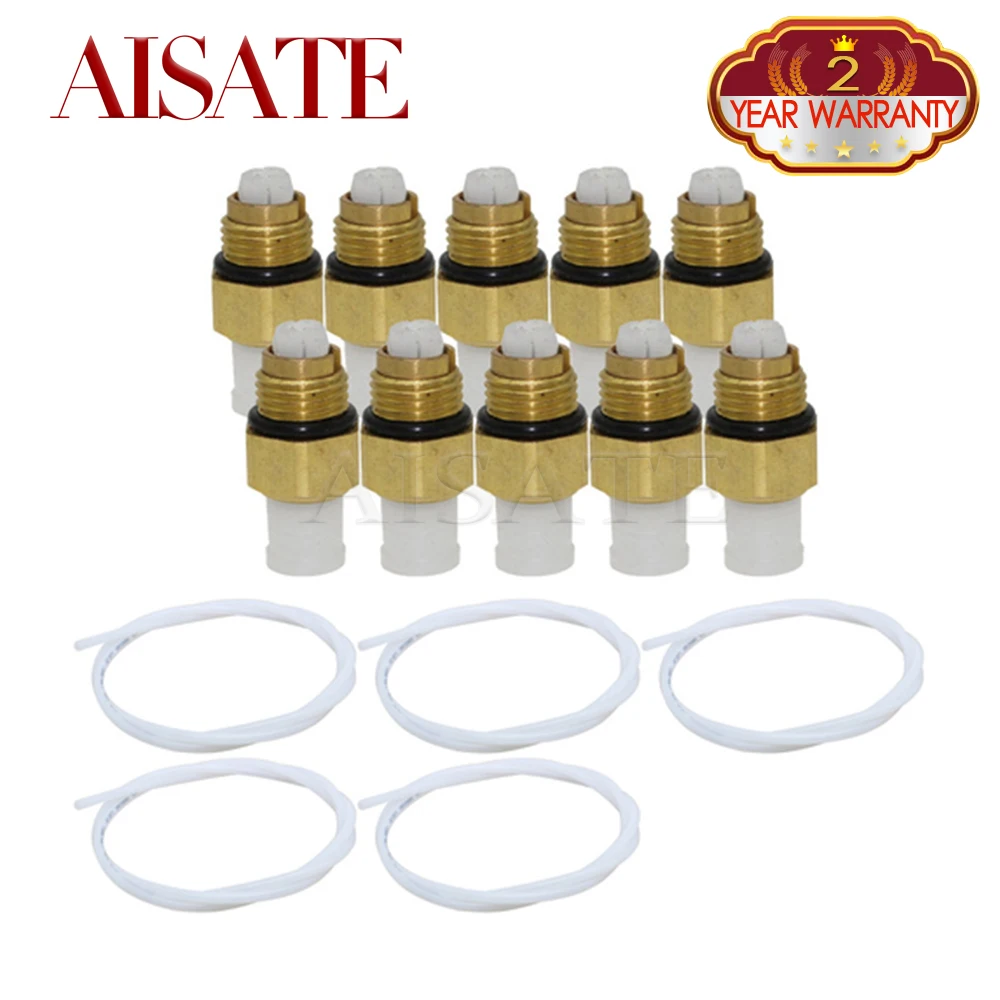 Air Compressor Pump Connector Brass Fittings Valve+Pipe For Mercedes W251 W164 W166 W639 BMW F02 F07 Jeep WK WK2 Jaguar XJ X351