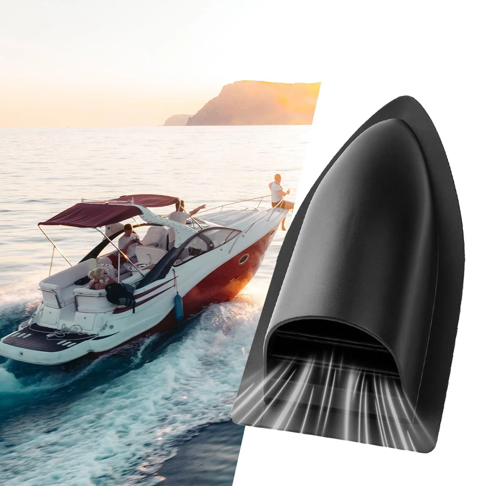 

Раскладная крышка вентиляционного отверстия, морская наклонная крышка выхлопного отверстия, водостойкая, гладкая кромка, замена вентиляционного отверстия для гребли яхт на открытом воздухе
