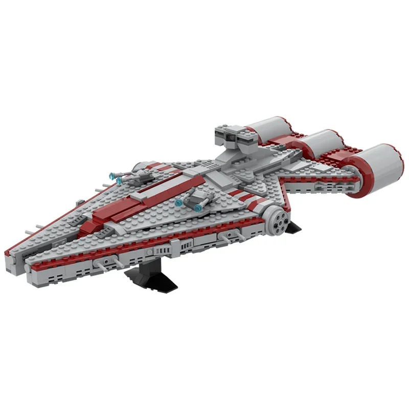 662PCS MOC Star Battle Arquitens Light Cruiser Spaceship Model Building Blocks Stacking Bricks Creative Toys Kid Gift Diy