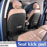 For NIO EC6 ES6 ES8 Leather Anti-Child-Kick Pad Car Waterproof Seat Back Protector Cover Mud Storage Bag Interior Accessories