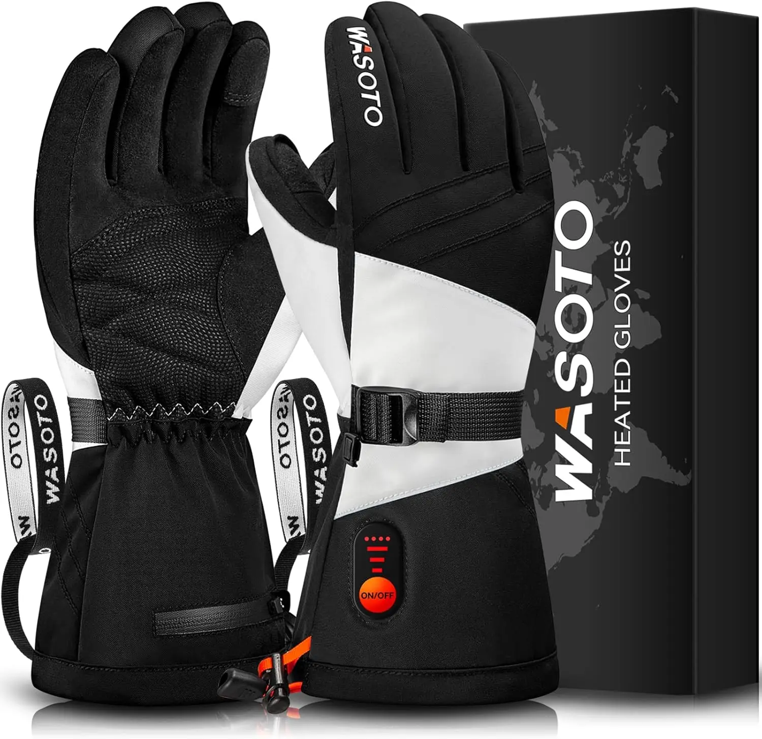 

Rechargeable Heated Gloves for Men Women - Touchscreen, Waterproof, 7.4V Battery, Winter Outdoor Use