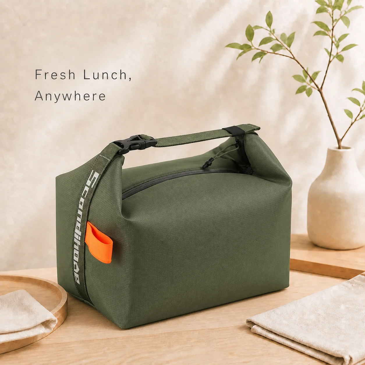 Portable Lunch Bag Woman Insulated Thermal Lunch Box Cooler Handbag Food Bag Carrier For Office School Travel Picnic