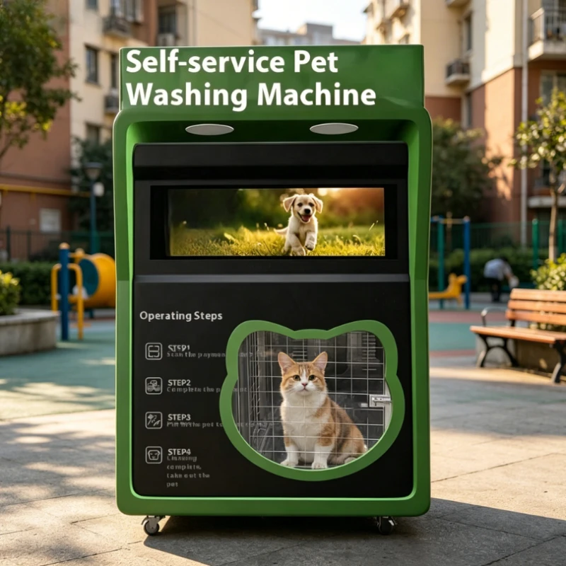 Customized Automatic Smart Chargeable Pet Washer Self‑Service Scan‑to‑Pay Pet Bathing Machine Dog Cat Grooming Equipment