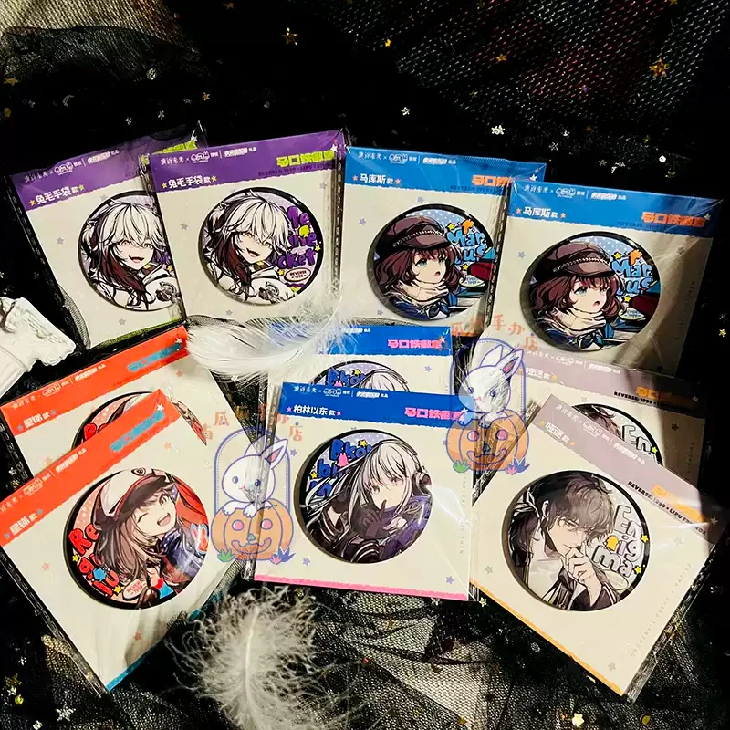 Broche de Anime Original de Reverse:1999, Medicine Pocket, Regulus Bkornblume, Marcus Enigma, Insignia de Cosplay, Papel de Color