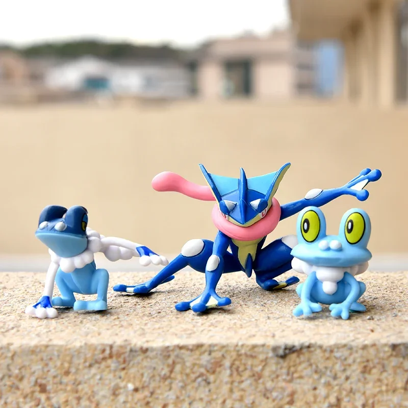 pokemon-figura-de-acao-tipo-agua-e-tipo-escuro-greninja-froakie-frogadier-modelo-ornamento-brinquedos