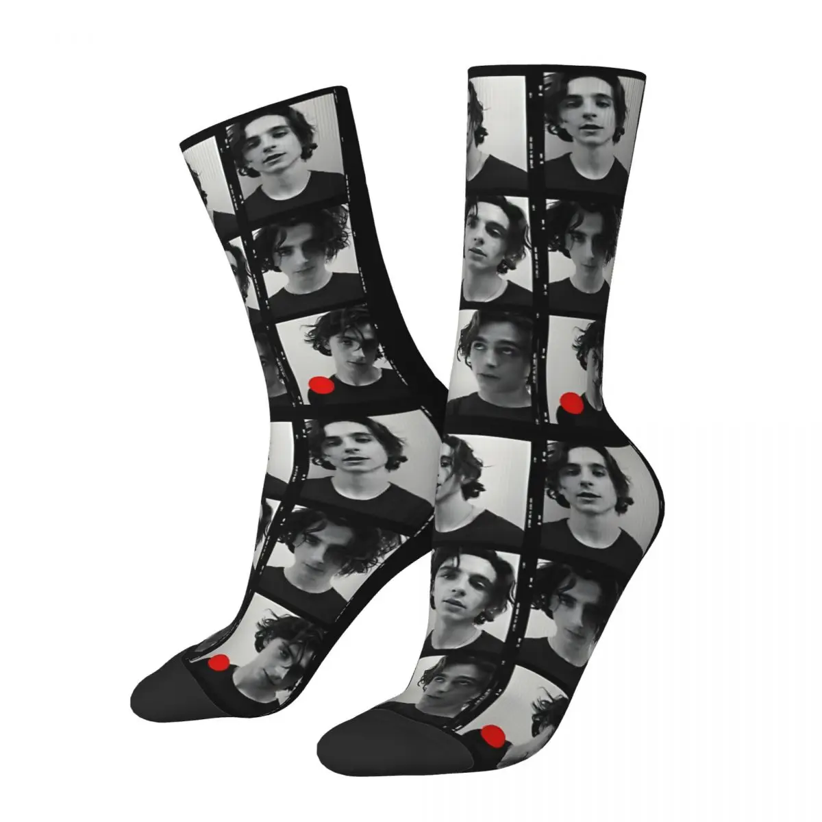 Retro Avatar Men's compression Socks Unisex Timothee Chalamet Harajuku Pattern Printed Novelty Crew Sock