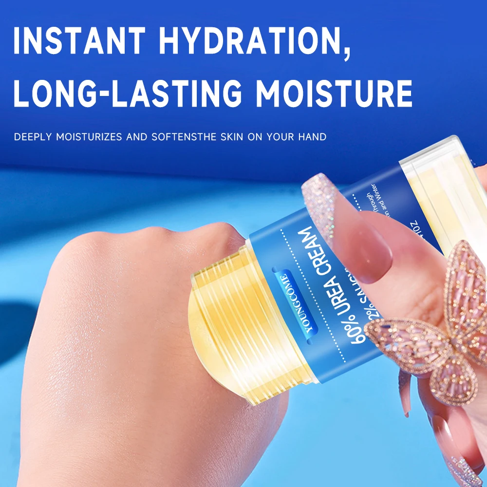 كريم اليوريا 60 بالمائة للأقدام بالإضافة إلى 2% كريم القدم بحمض الساليسيليك وكريم اليد أقصى قوة مع حمض الهيالورونيك وشجرة الشاي