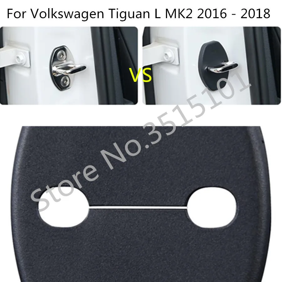 Car Body Anti Rust Water Proof Door Lock Key Keys Buckle Cover Part For VW Volkswagen Tiguan L MK2 2016 2017 2018 2019 2020 2021
