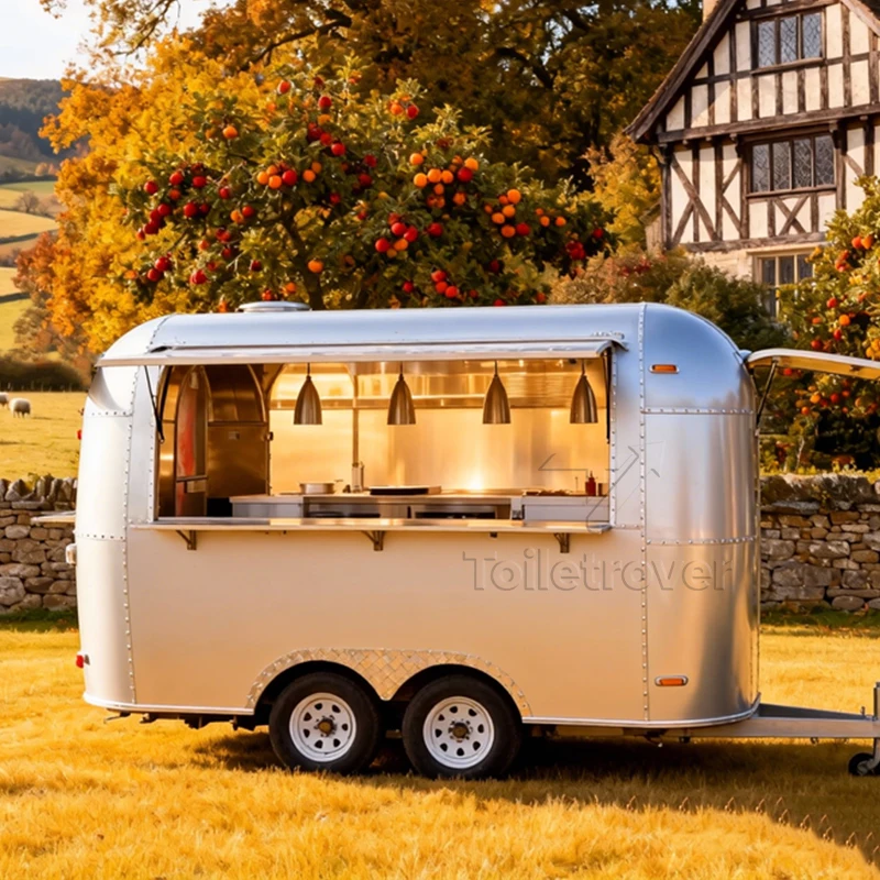 Prezzo economico Street Mini Mobile Hotdog Gelato Carrello per fast food Rimorchio con ruote Piccolo camion per alimenti in vendita negli Stati Uniti