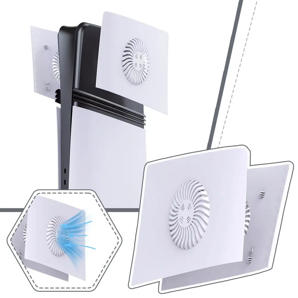 For PS5 Pro Disc&Digital Upper Part AC Faceplate Vent Plastic Shell For PS5 Pro Cooling Vent Upper Accessories