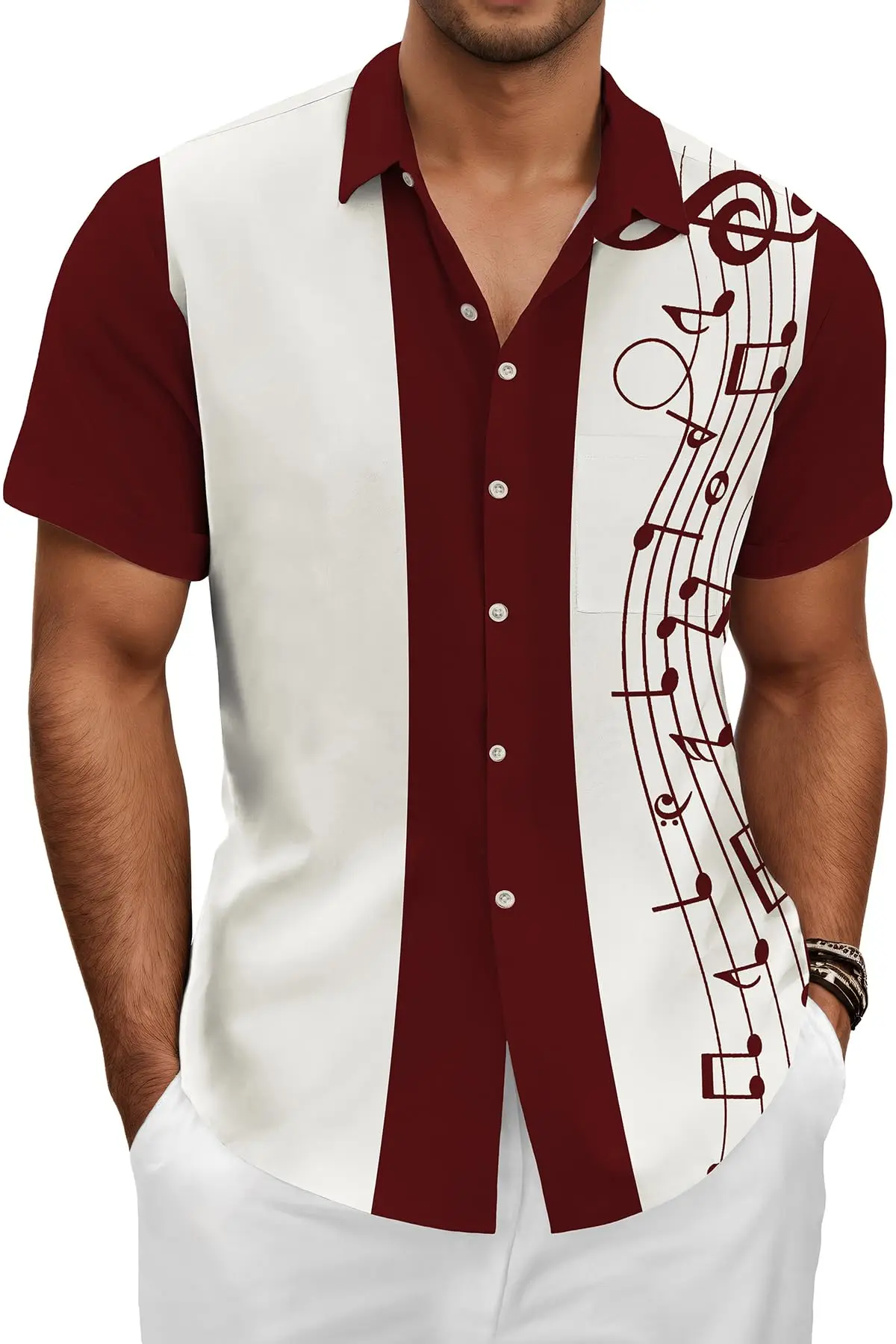 

KYKU Гавайская рубашка для мужчин: пляжная летняя мужская рубашка на пуговицах с коротким рукавом, повседневная одежда для тропических отпуска