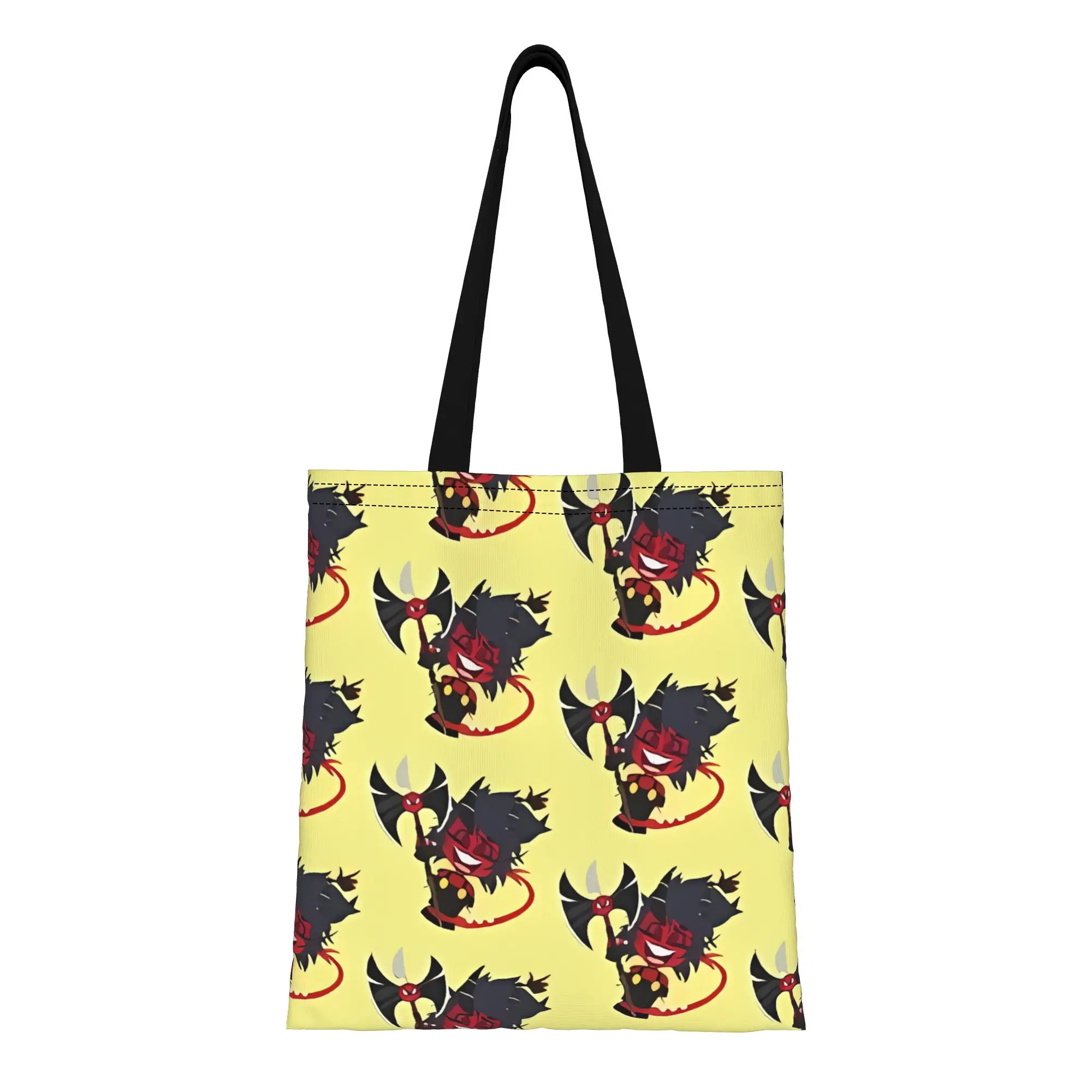 

Женская холщовая сумка-тоут H-Helluva Boss Millie для покупок, путешествий, активного отдыха, прочная сумка через плечо, подарок на выпускной или День молодежи