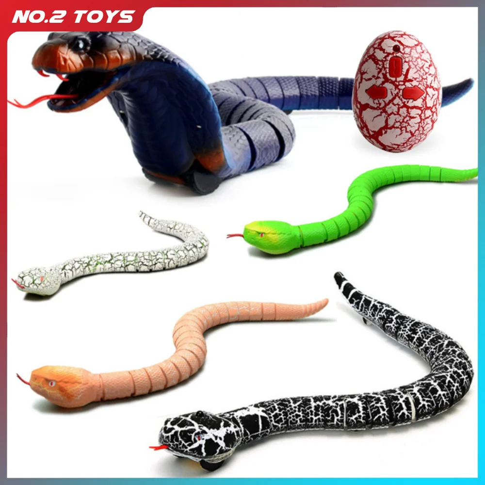 Nowość zdalnie sterowany robot wąż wąż symulowany elektryczny RC zwierzęcy wąż chowany język zabawki dla dzieci prezent na boże narodzenie