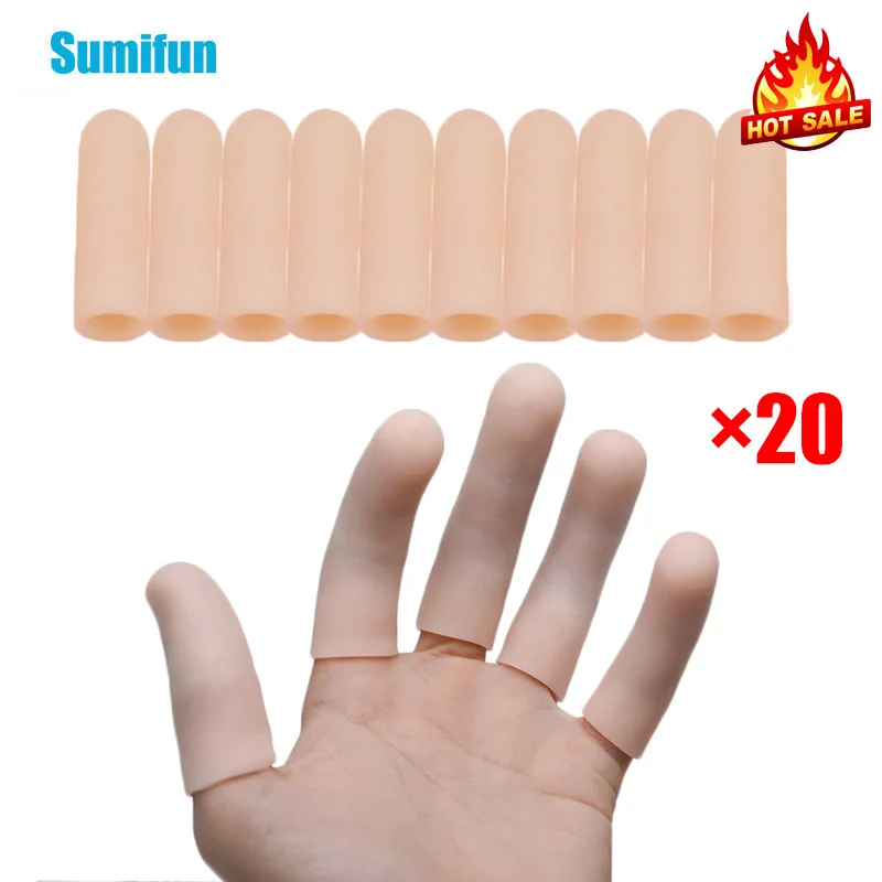 4/6/10/20Pcs tubi in Gel di Silicone custodia protettiva per dita separatori delle dita piede mais Blister Protector sollievo dal dolore strumento