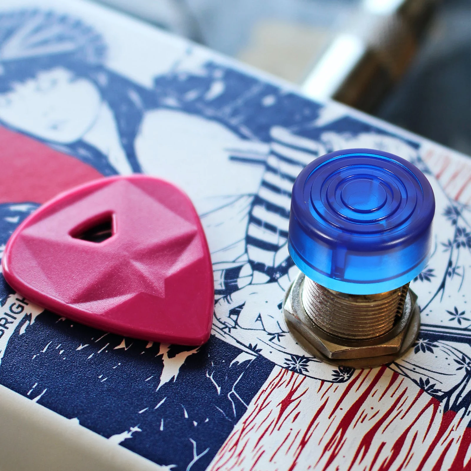 

20 Pcs Electric Guitar Pedal Cap Topper Knob Caps Footswitch Buttons Effects Knobs Cover